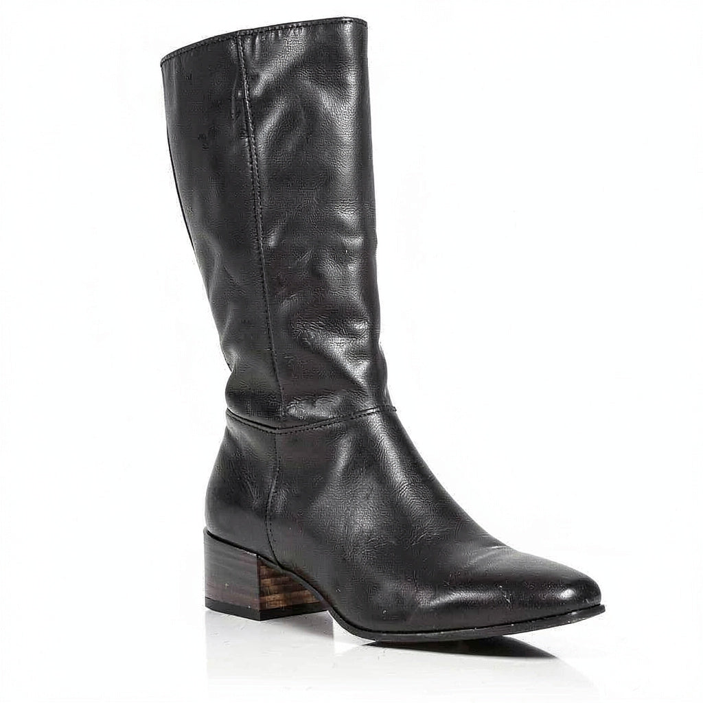 Gentle Souls by Kenneth Cole  Ella Square-Toe Block-Heel Boot,Size 5