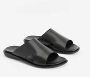 Kenneth Cole Mens Sand-Y Beach Leather Slide Sandal - Size 10