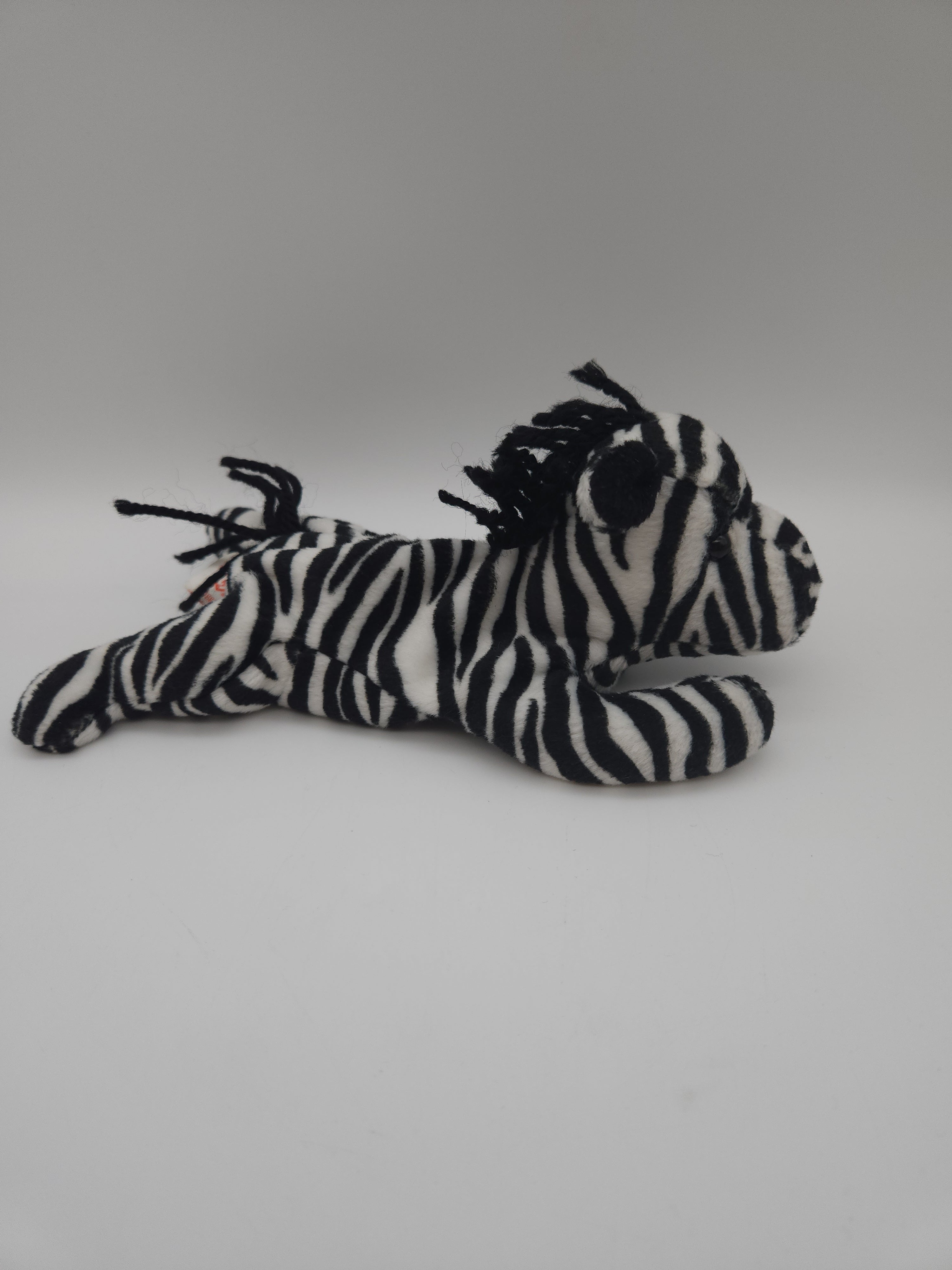 Ty Beanie Babies Ziggy, Zebra, 1995, PVC pellets