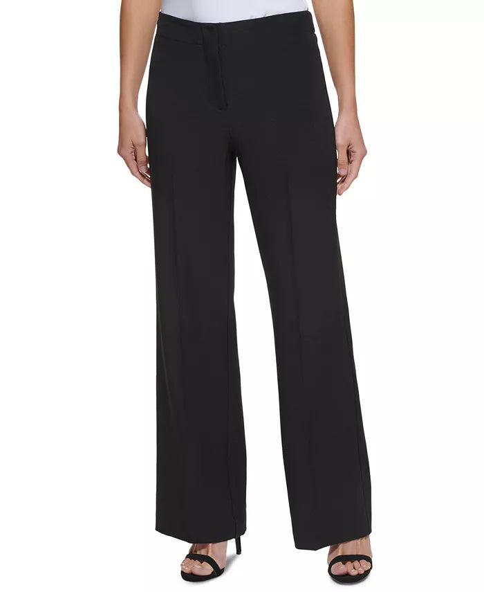 Dkny Petite High-Waisted Wide-Leg Pants, Size 6P