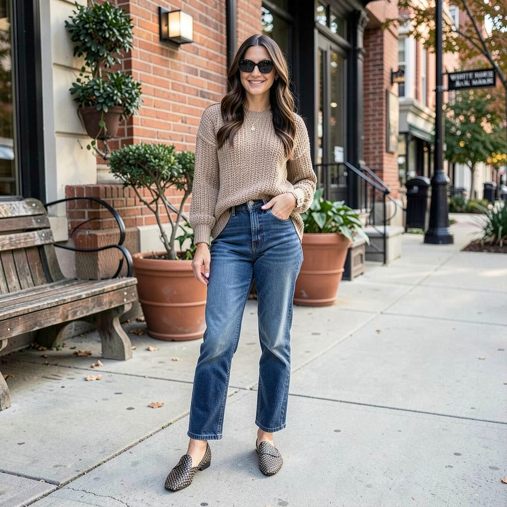 White House Black Market Woven Leather Flats, Size 9.5
