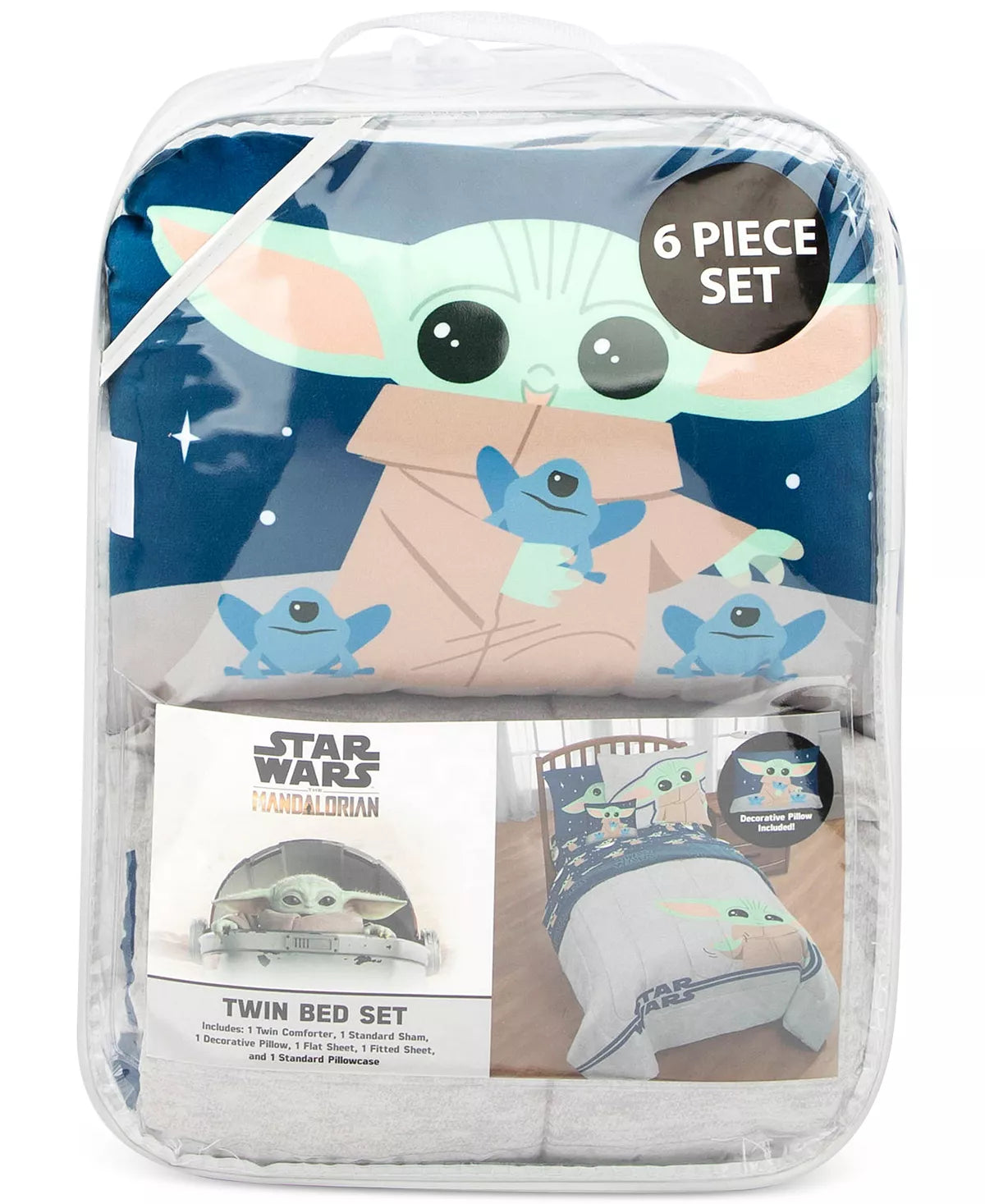 Disney Star Wars Hello Grogu 6-Pc. Twin Comforter Set - Multi