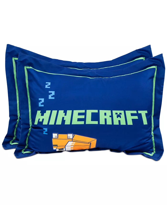 Minecraft Friendly Stripe 8-Pc. Full Comforter Set