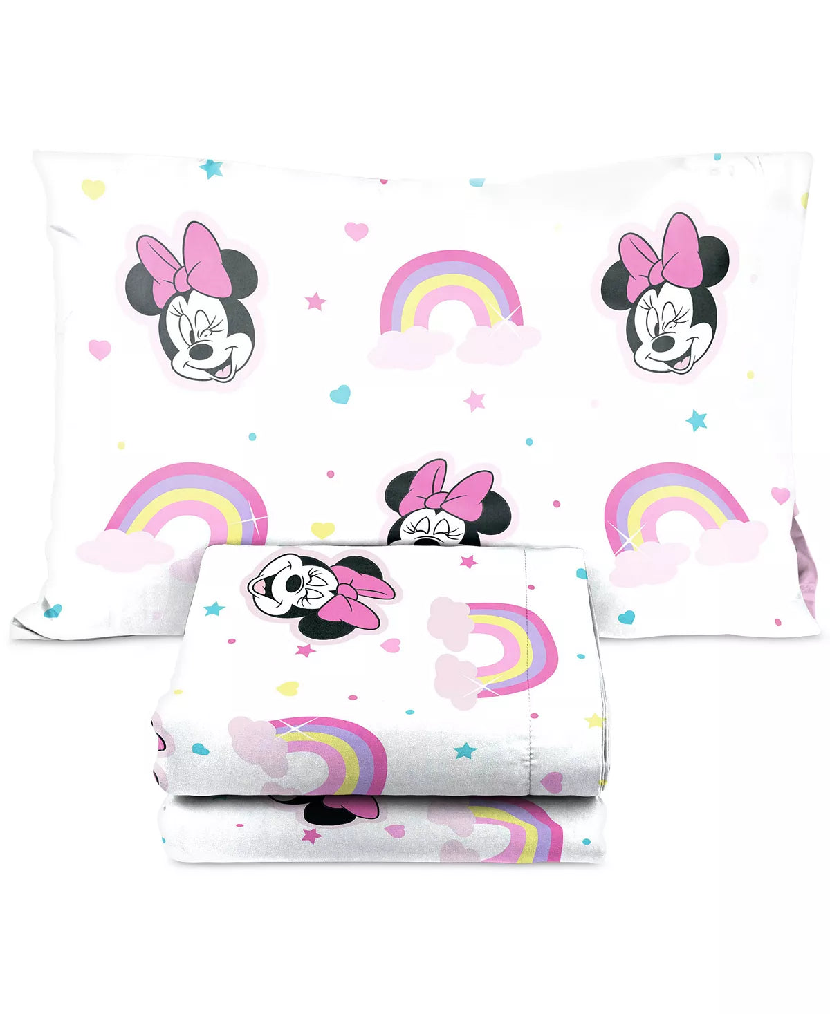 Disney Minnie Mouse Rainbow Stripe 6-Pc. Twin Comforter Set - Multi