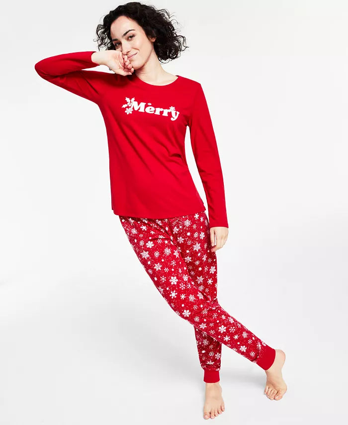 Family Pajamas Womens Snowflake Mix It Set