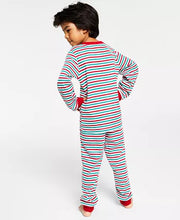 Family Pajamas Matching Kids Thermal Waffle Buffalo Check Pajama Set