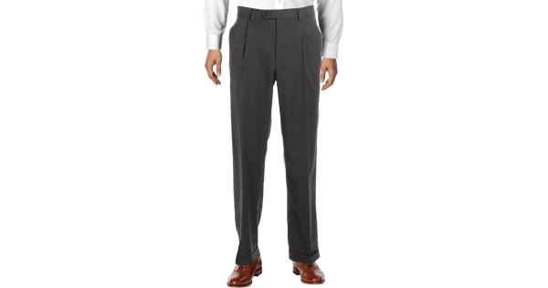 LAUREN RALPH LAUREN Mens Classic-Fit UltraFlex Stretch Pleated 44 x 30