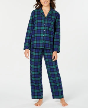 Family Pajamas Matching Womens Plaid Pajama Set, Size Medium