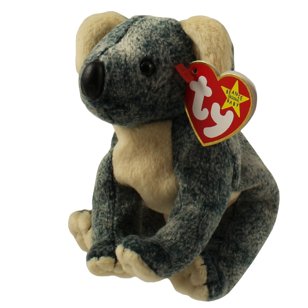 Rare Ty Beanie Baby: Eucalyptus the Koala Bear 1999-– P.V.C. Pellets With Errors