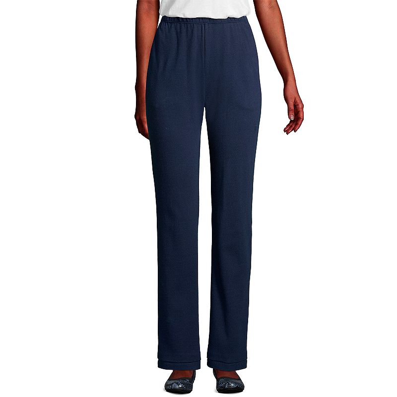 Lands End Womens Sport Knit High Waist Pants,