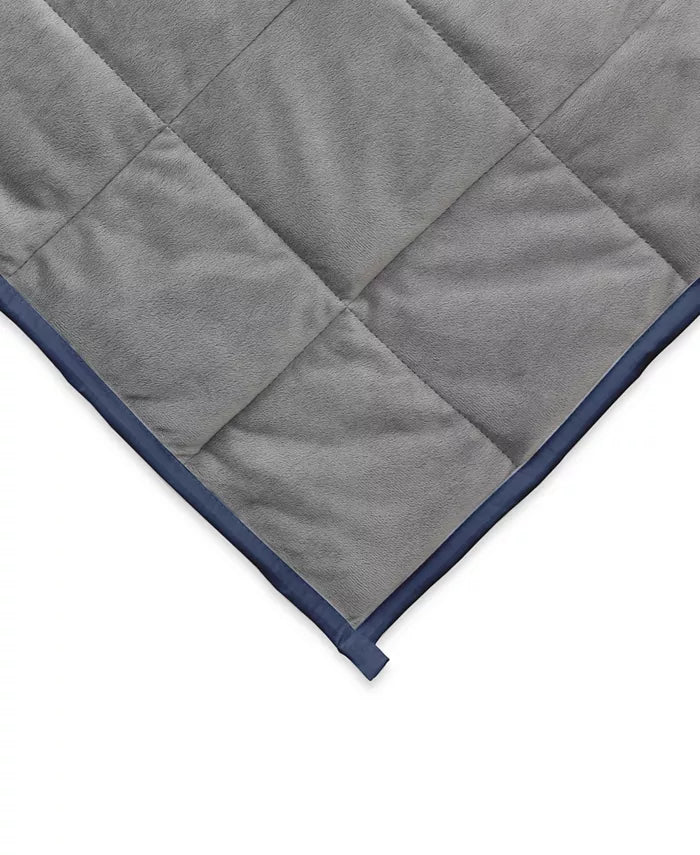 Ella Jayne 20lb Reversible Anti-Anxiety Weighted Blanket - Grey/Navy