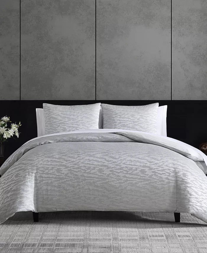 Vera Wang Illusion Grey Comforter Set, King