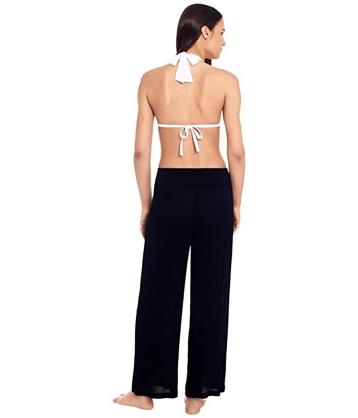 Lauren Ralph Lauren Crinkle Smoked wide leg Cover Up Pants