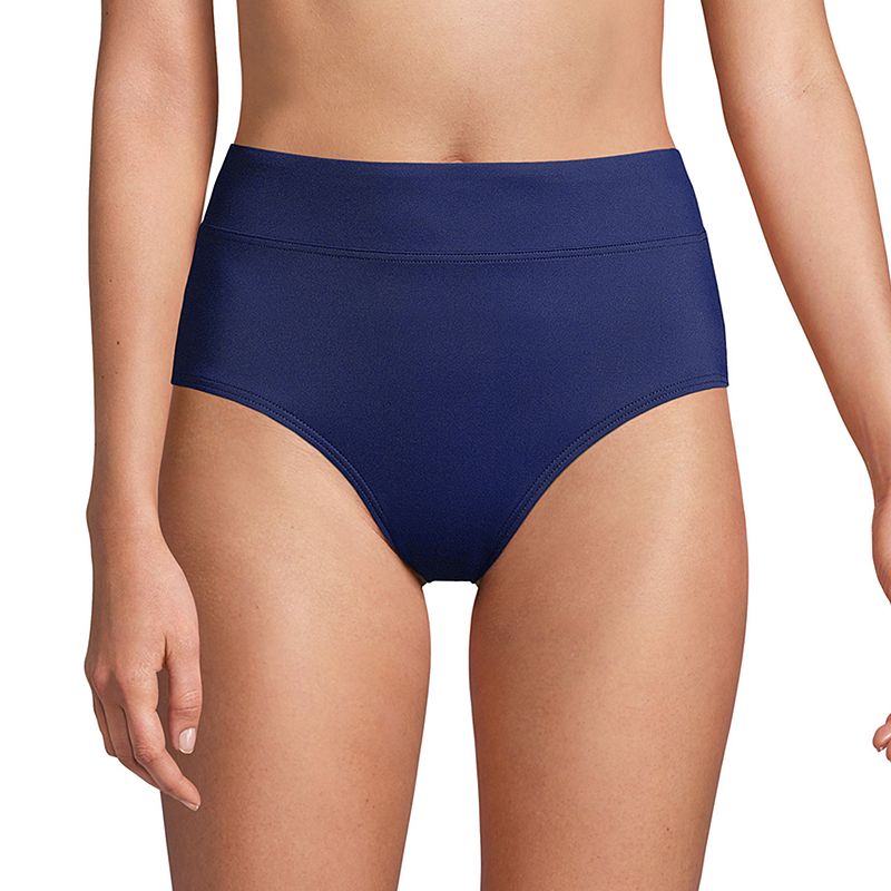 Lands End Retro Tummy Slimmer High-Waist Bikini Bottoms