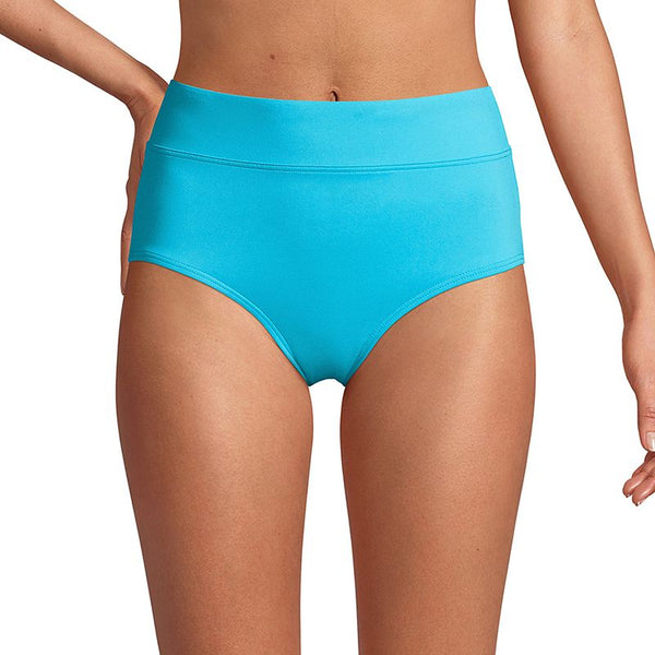 Lands End Retro Tummy Slimmer High-Waist Bikini Bottoms