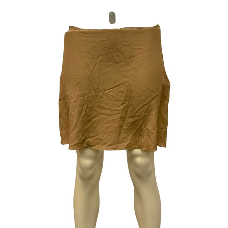 MARNI Mini skirt Crepe no Applique Basic Solid Color, Size 6