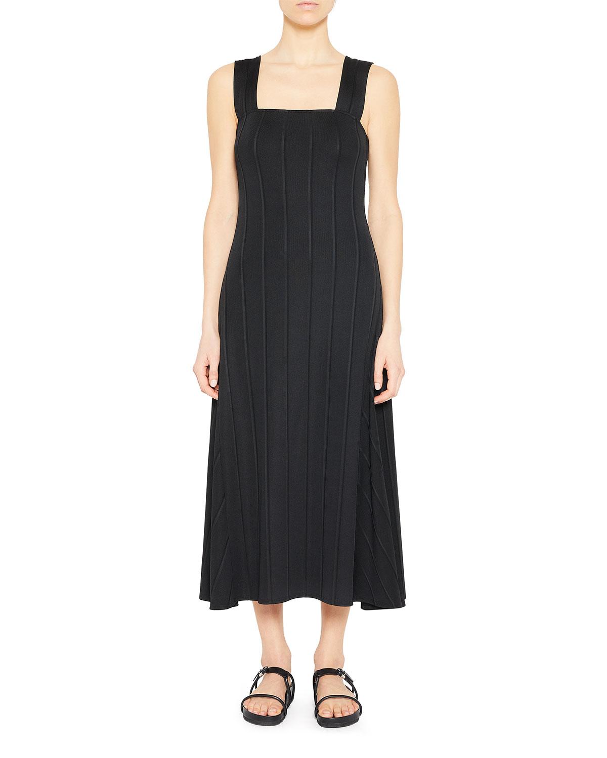 Theory Paneled Midi Dress Vanessa Jane Theory Paneled Midi Dress Vanessa Jane