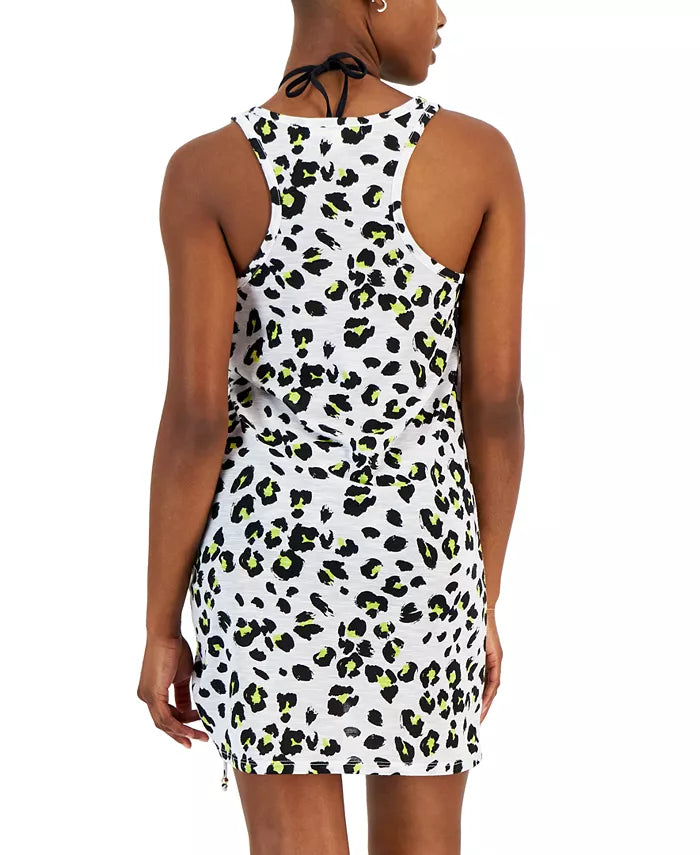 Miken Animal-Print Cover-up, Size XS