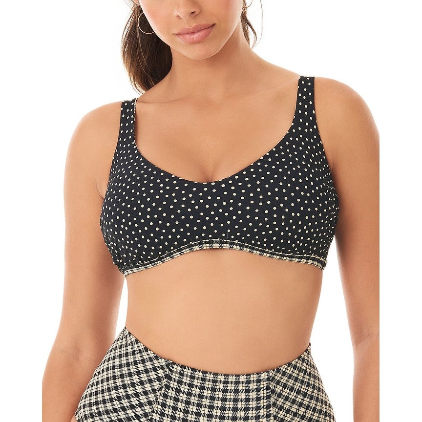 Skinny Dippers Tic Tac Toe Good Vibes Bikini Top, Medium