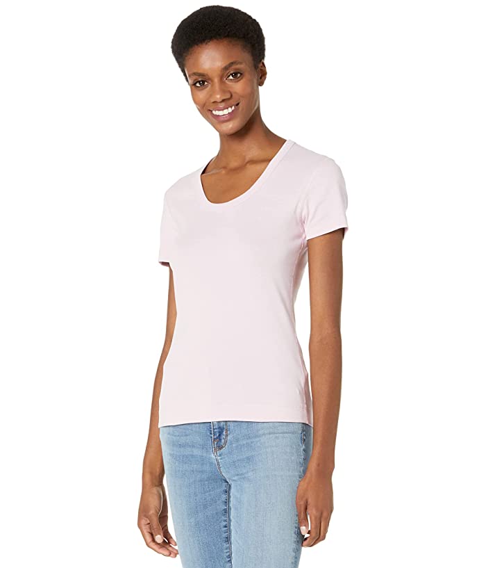 Three Dots Cotton Scoop Neck Tee