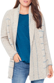 Nic + Zoe Womens California Dreaming Cardigan Sweater in Grey Multi Small Lord