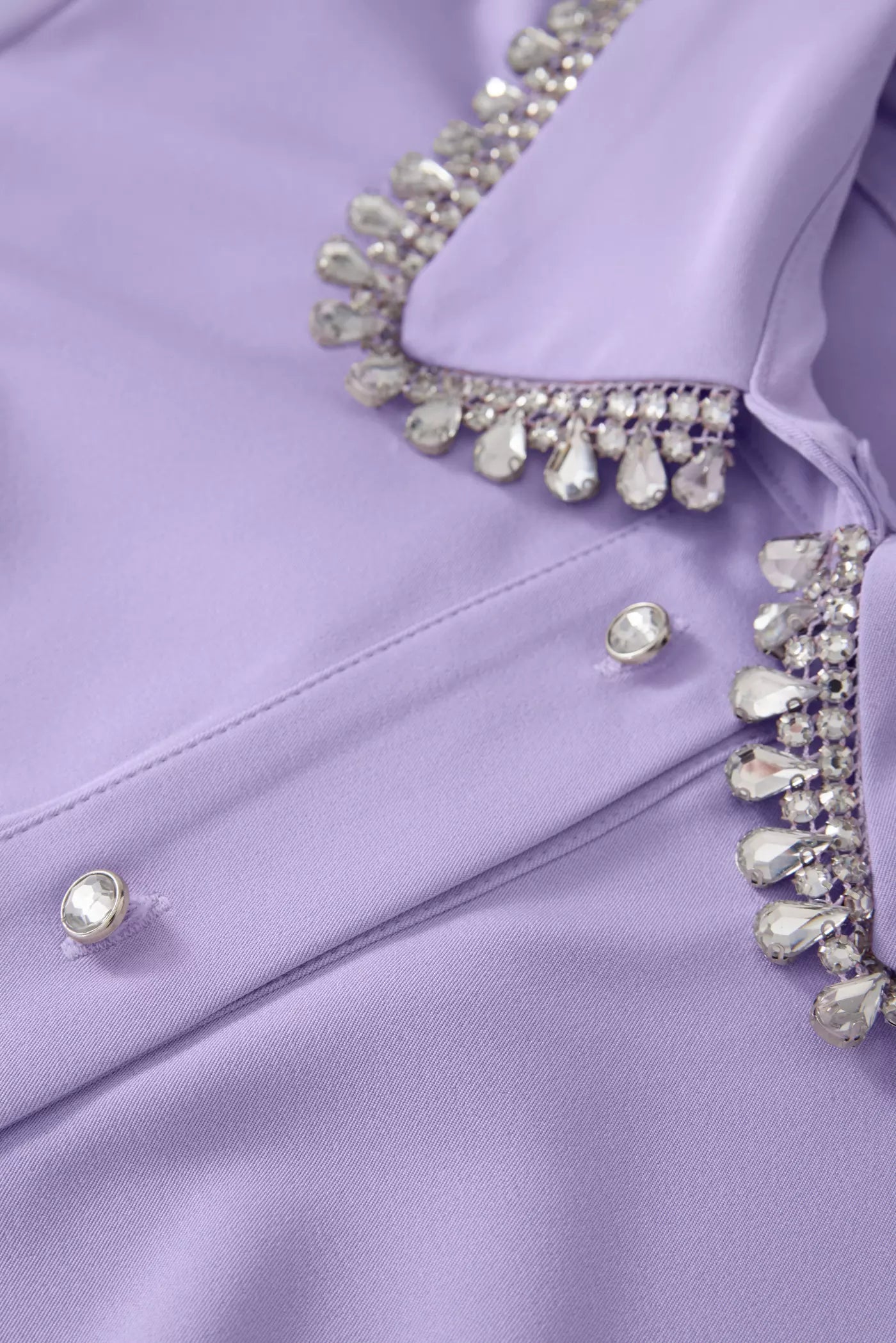 Boston Proper Crystal Embellished Collar Victoria Chic Drama Sleeve Shirt, Medium