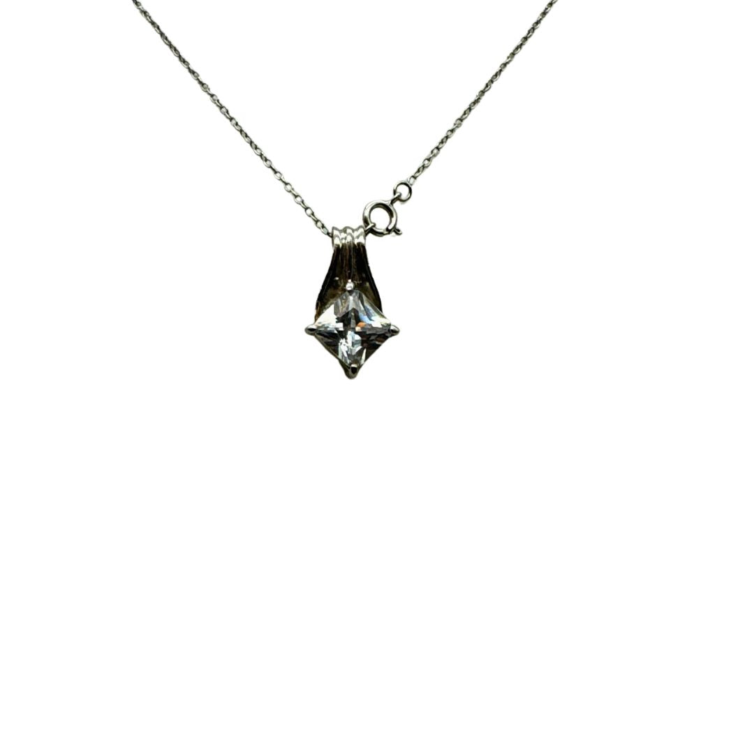 Giani Bernini Cubic Zirconia Kite 18 Pendant Necklace in Sterling Silver