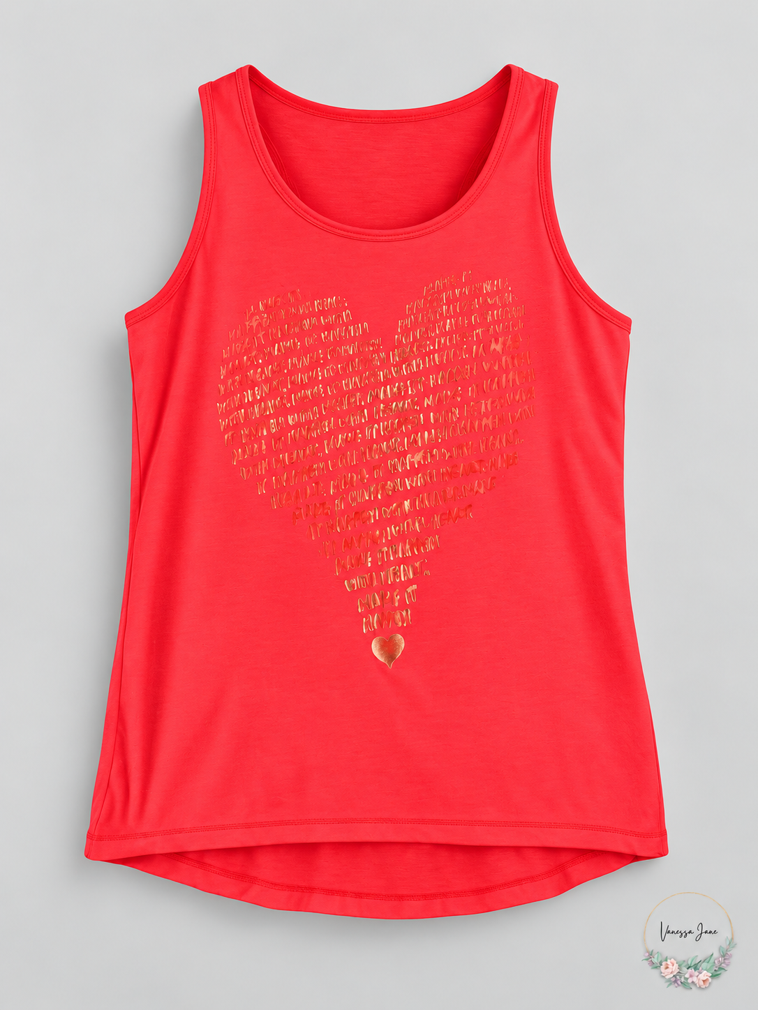 Reebok Girls Sleeveless Orange Tank Top, Size 12-14
