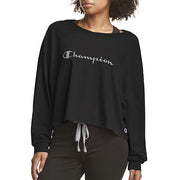 Champion Cropped Long-Sleeve Lounge Sleep T-Shirt