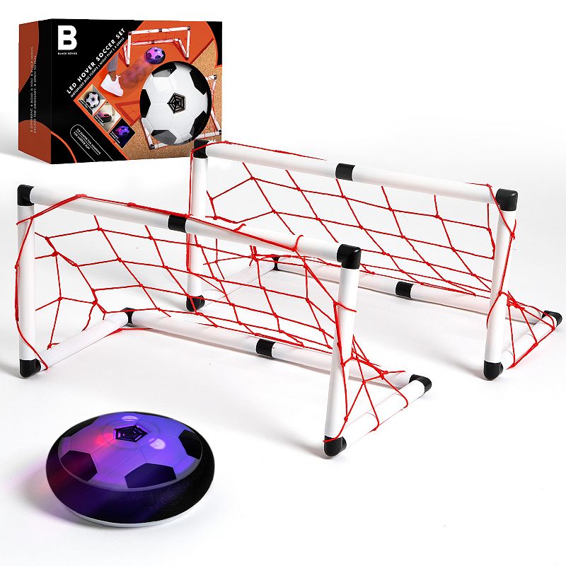 The Black Series Game Hover LED Air Soccer Ball Set with 2 Goals, One Size