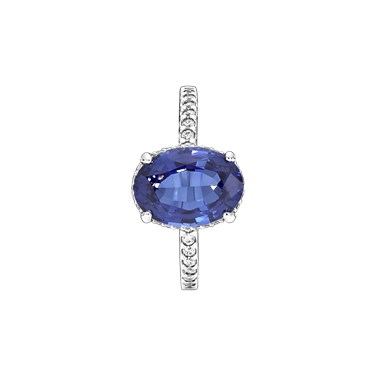 Pandora Sparkling Statement Blue Halo Ring - Ring Size 8.5