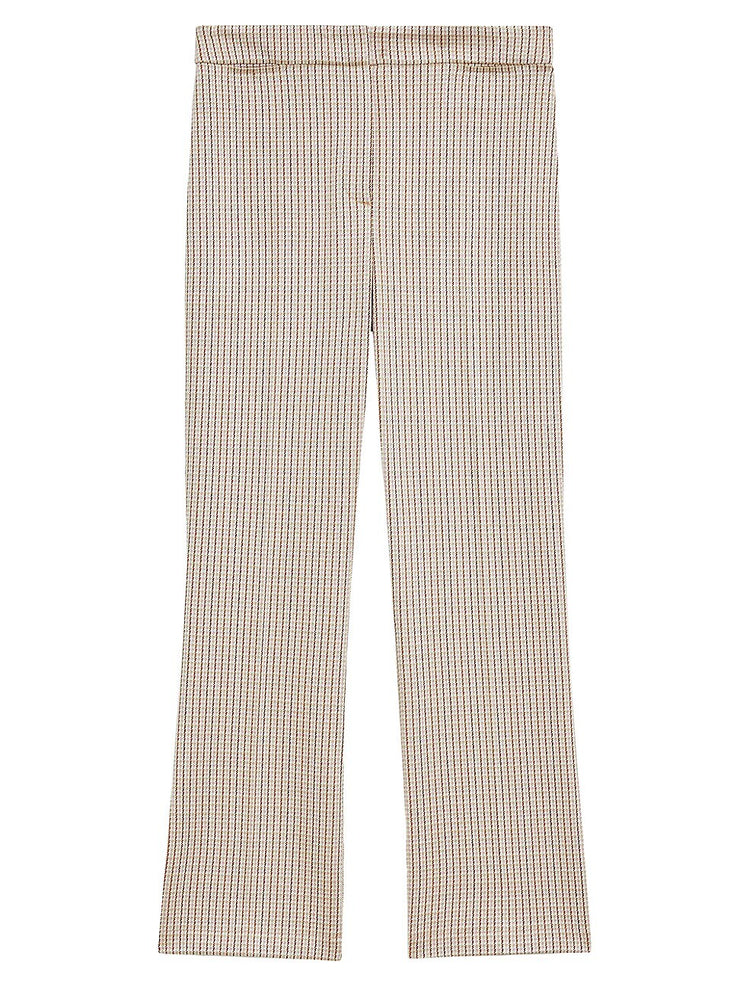 Theory Stratton St. Jean Plaid Cropped Pants