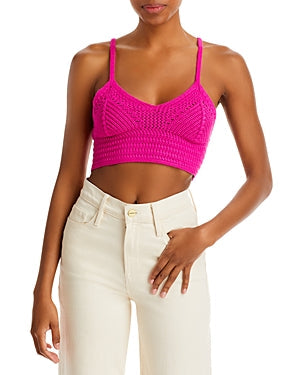 Aqua Crochet Crop Top