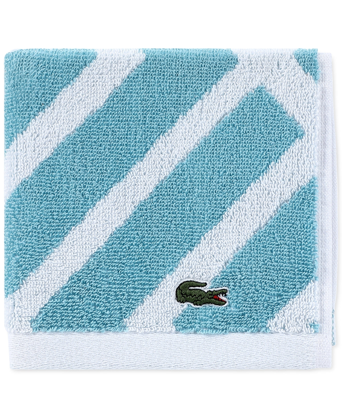 Lacoste Home Shadow Diamond Cotton Washcloth, 13 X 13 Bedding