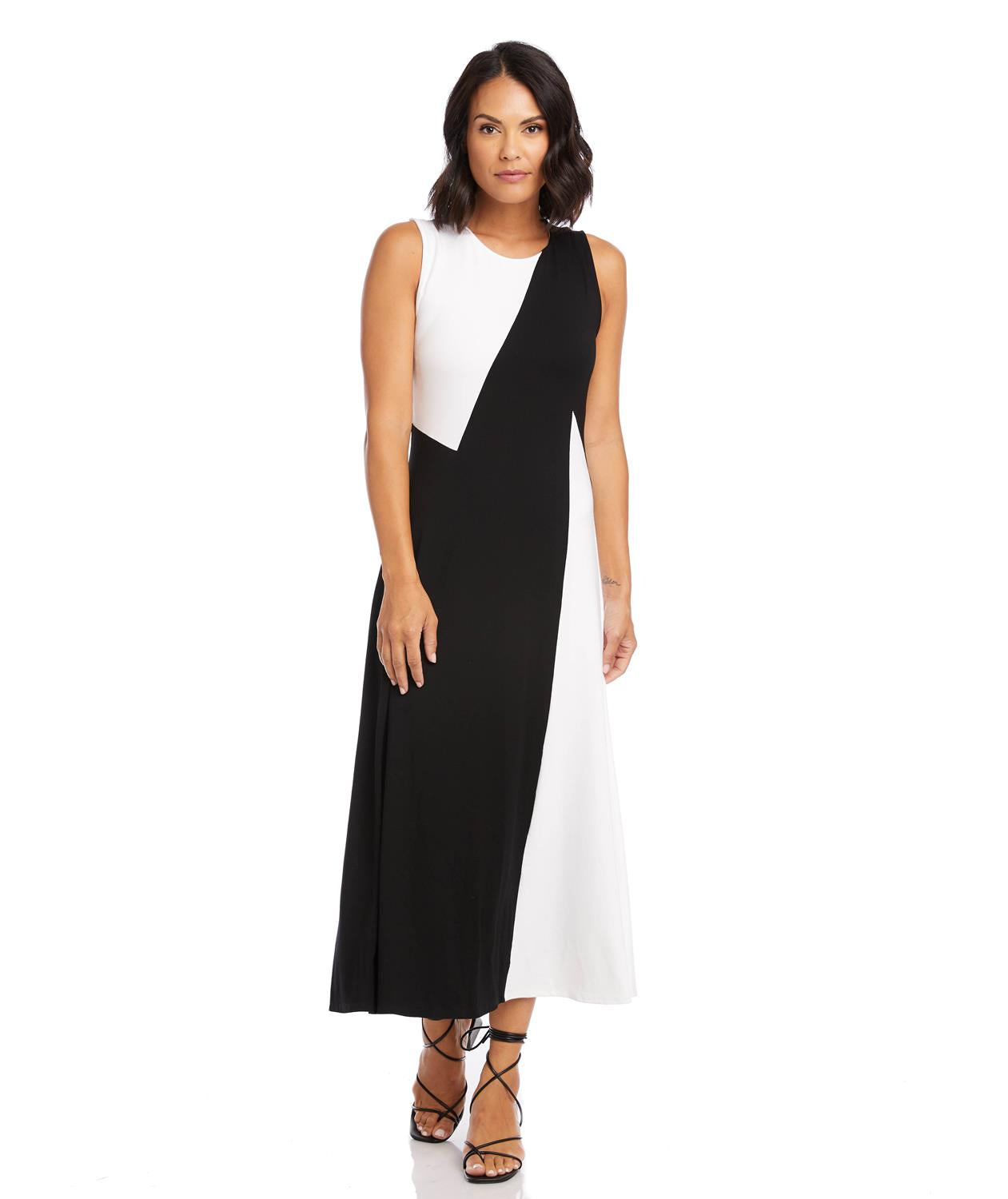 Karen Kane Sleeveless Color-Block Dress