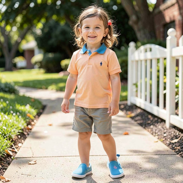 Polo Ralph Lauren Kids Kids' Kenton Slip-On, Caribbean Blue, 5 M US Toddler