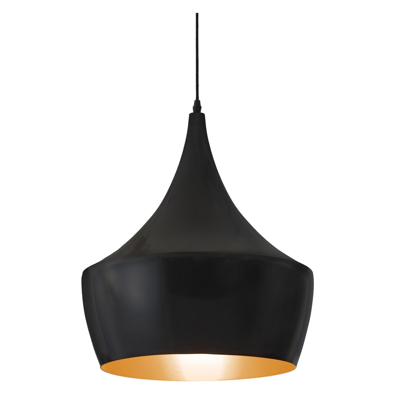 Zuo Copper Ceiling Lamp in Matte Black Finish