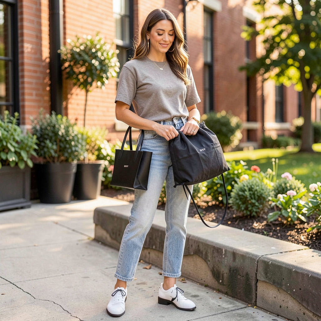 DKNY Dust Bag - Use for Purses, Shoes - Black, Drawstring 13x13