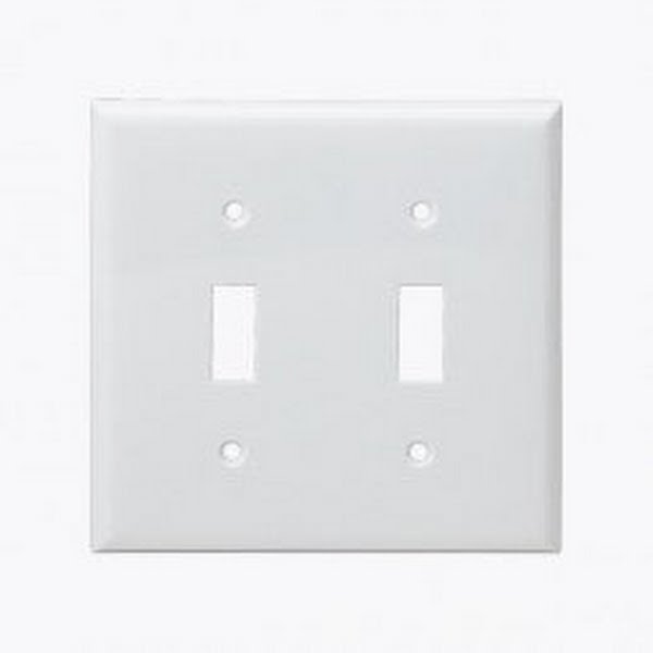 Enerlites Poly Carbonate Thermoplastic Wall Plate 2-Gang Toggle/10 Pack