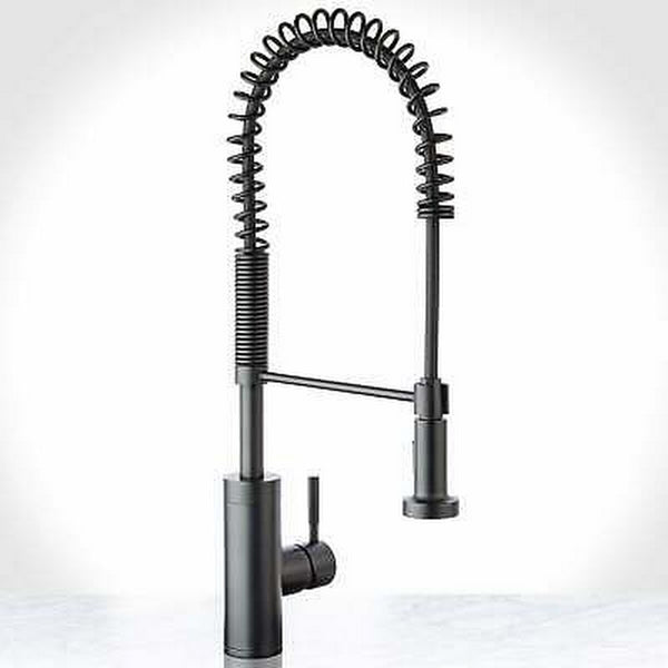 Miseno Mk281a Professional Series Pre-Rinse Kitchen Faucet, Flat Black