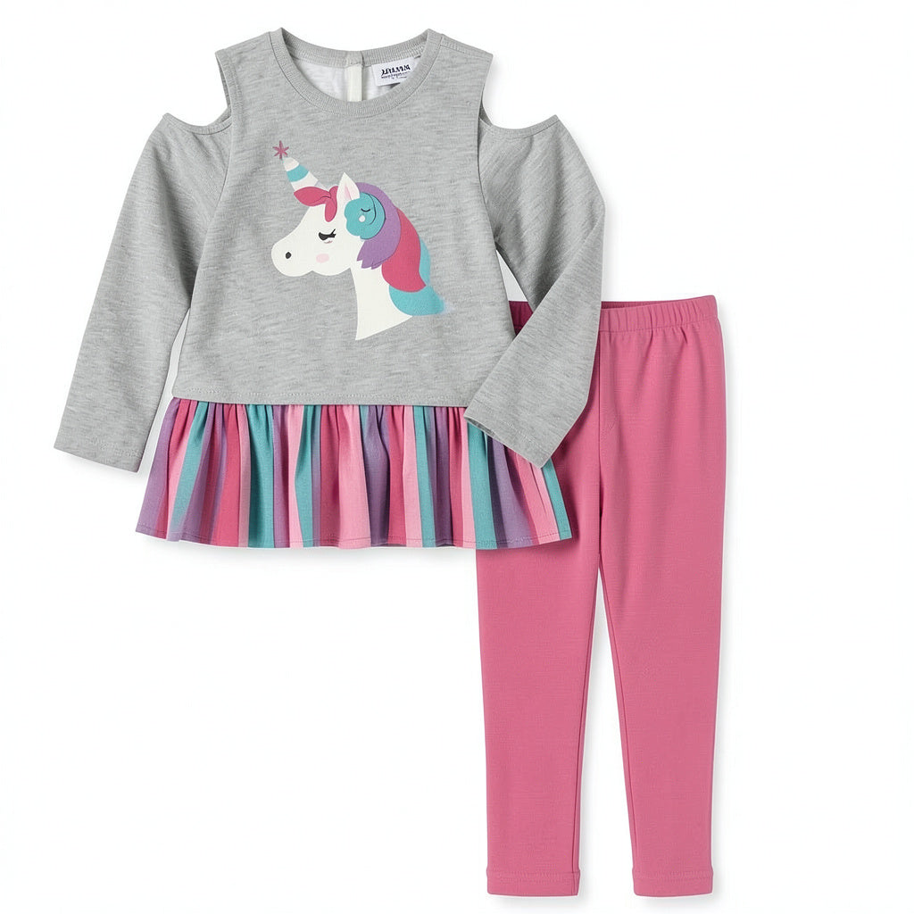 Kids Headquarters Baby Girls Tunic & Leggings Set, 24Months