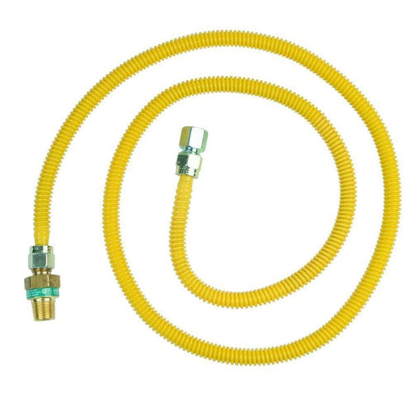 BrassCraft 1/2 In. MIP X 48 In. Stainless Steel Gas Connector