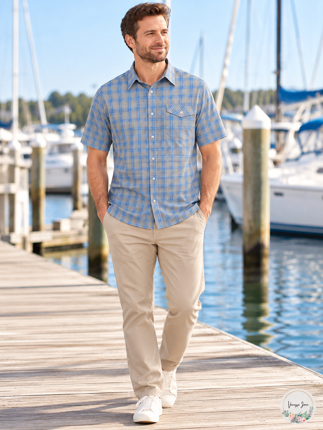 Mountain Khakis Shoreline Maritime Plaid Short-Sleeve Shirt S lifestyle