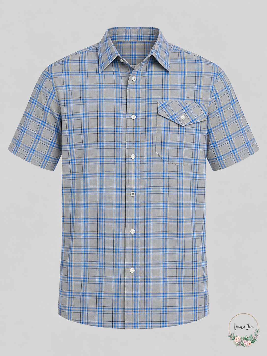 Mountain Khakis Shoreline Maritime Plaid Short-Sleeve Shirt S stock