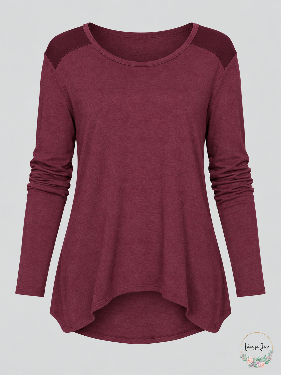 LAmade Jules Acai Long-Sleeve Scoop-Neck Peekaboo-Back Top L stock