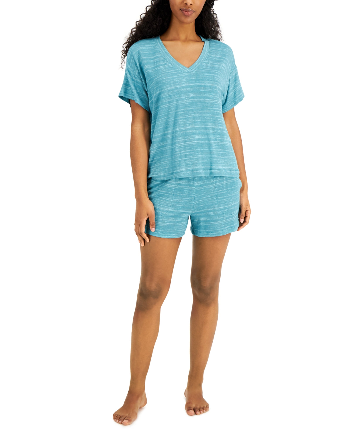 Alfani V-Neck and Shorts 2-Pc. Set