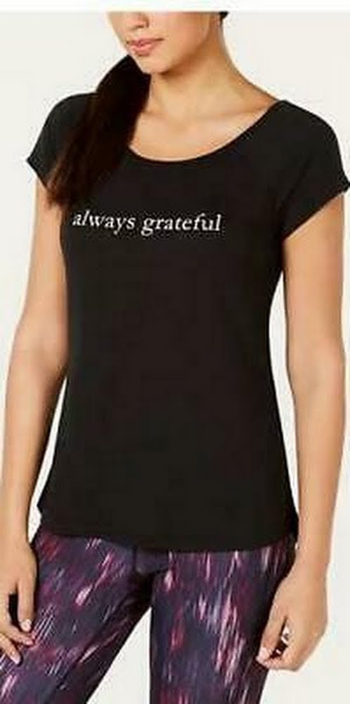 Ideology Women's Always Grateful Strappy-Back T-Shirt, Size Small