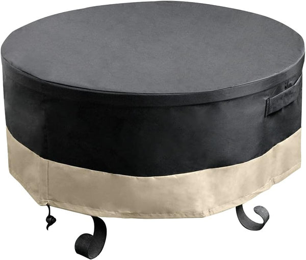 Stanbroil 60 Inch Round Fire Pit Cover, Full Coverage Fire Pit Table Cover, Pati