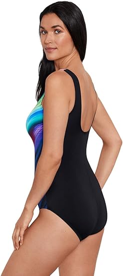 Shape Solver Sport for Swim Solutions Womens Holy Streak One-Piece Swimsuit