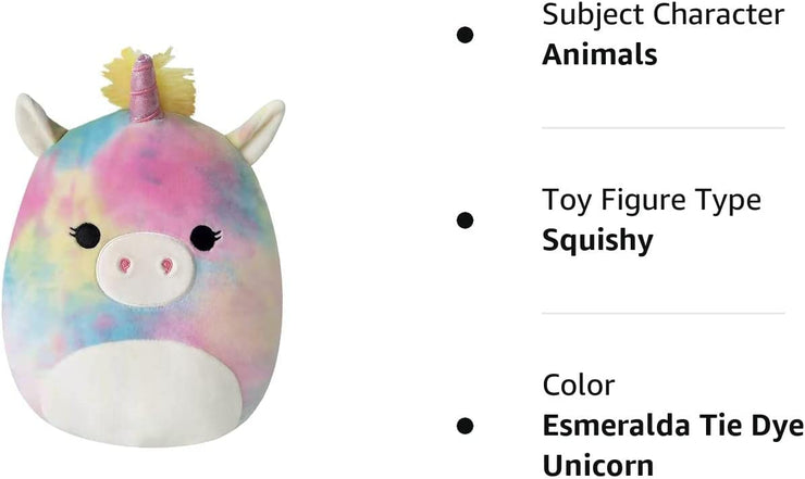 Squishmallows Official Kellytoy 8 Inch Soft Plush Squishy Toy Animals (Esmerald